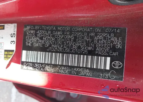 2014 Toyota Prius V Three from USA, damaged, VIN JTDZN3EU5EJ010725